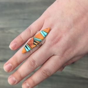 Sterling silver inlay Ring